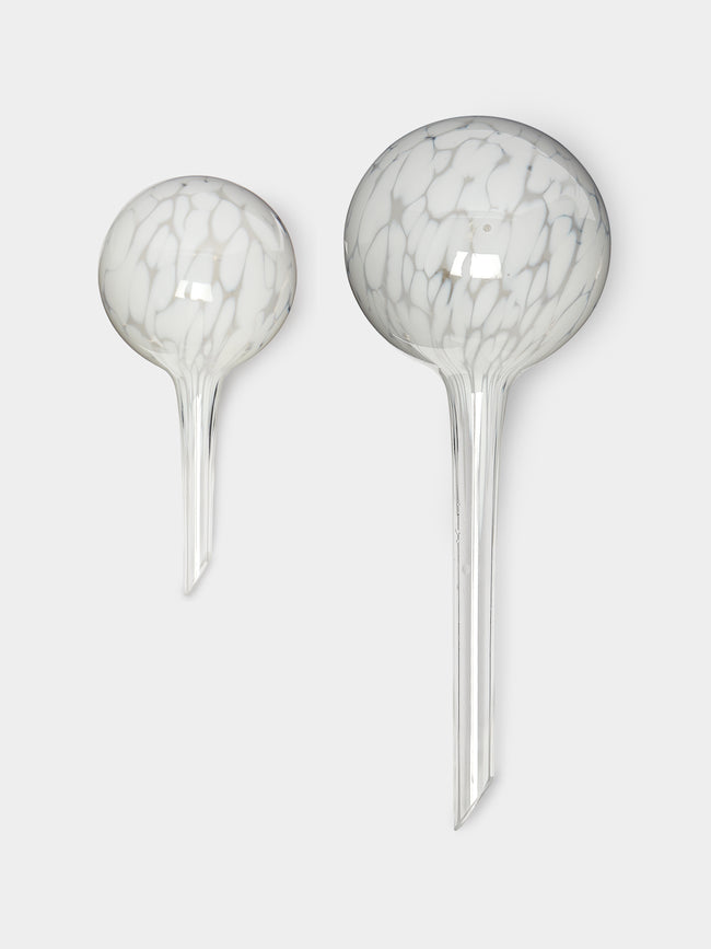 Dab'O - Hand-Blown Crystal Water-Diffusing Globes (Set of 2) - Clear - ABASK - 