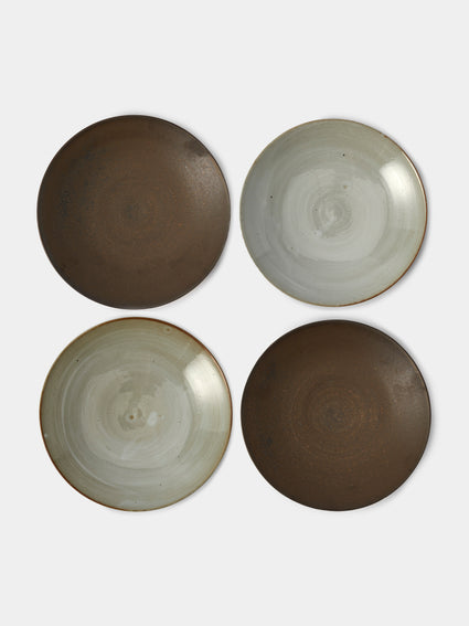 Shin Kibok - Concave Ceramic Plates (Set of 4) - Beige - ABASK - [thumbnail]