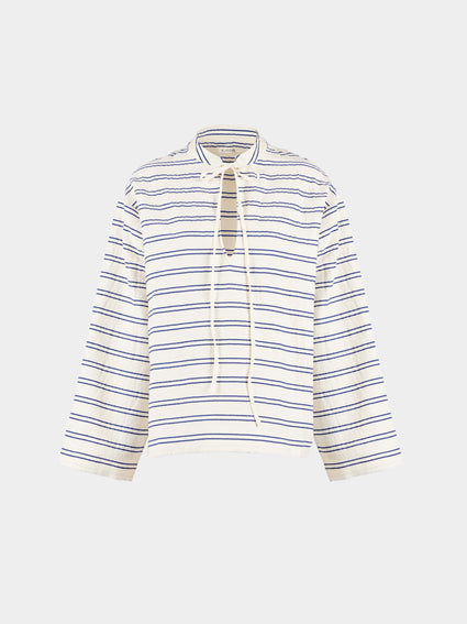 A.Shirt - Tatiana Cotton Shirt | Size: XS - Cream - ABASK - [thumbnail]