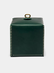 Otzi Studio - Eyelet Leather Tissue Box - Green - ABASK - 