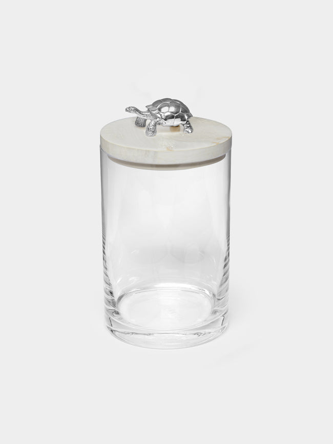 Objet Luxe - Silver-Plated, Shell and Glass Jar -  - ABASK - 