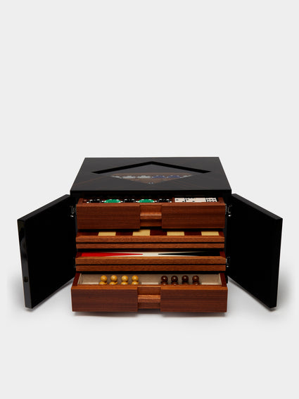 Agresti - Ebony Backgammon, Chess, Checkers and Poker Compendium -  - ABASK - [thumbnail]