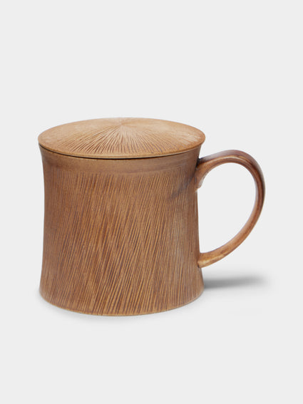 Kim Pan-ki - Comb Pattern Celadon Lidded Mug -  - ABASK - [thumbnail]