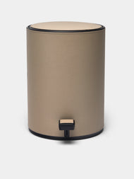 Giobagnara - Jazz Leather Pedal Bin - Beige - ABASK - 