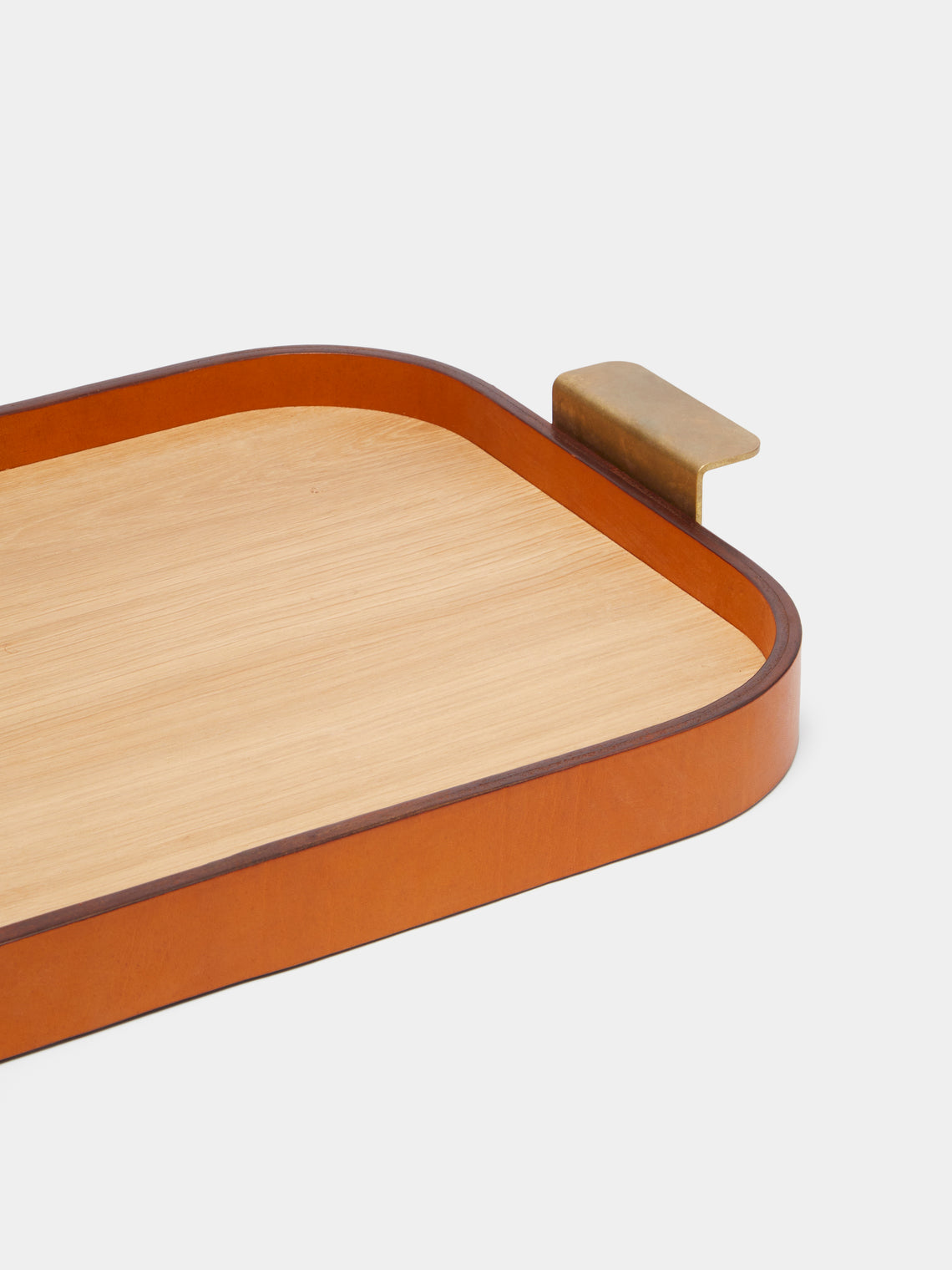 Otis Ingrams - Bridle Leather and Oak Tray -  - ABASK