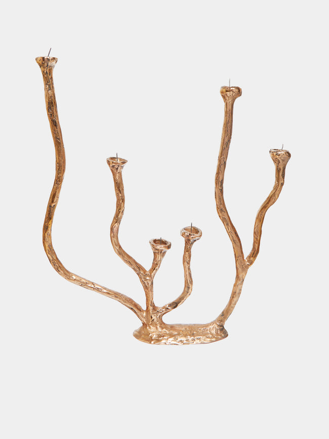 Osanna Visconti - Alga Hand-Cast Bronze Candle Holder -  - ABASK - 