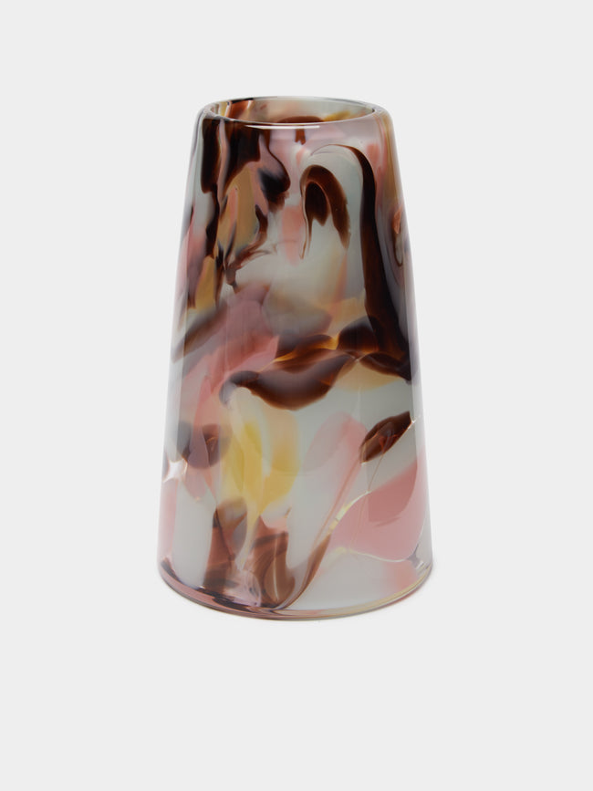 The Glass Studio - Marbled Hand-Blown Glass Vase -  - ABASK - 